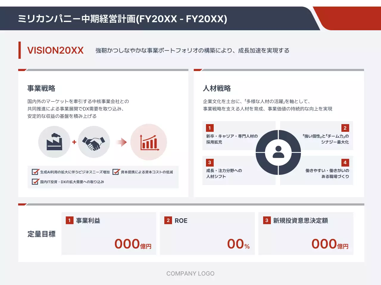 グレー モダン ビジネス プレゼンテーション