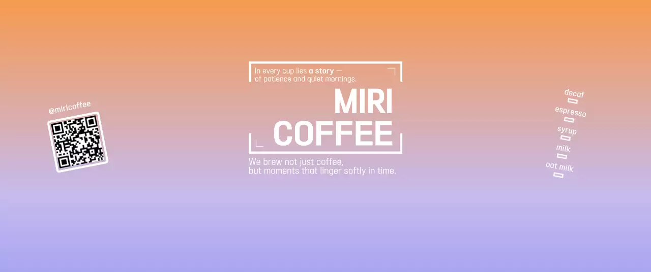 モダン コーヒー カップ キューアールとチェック