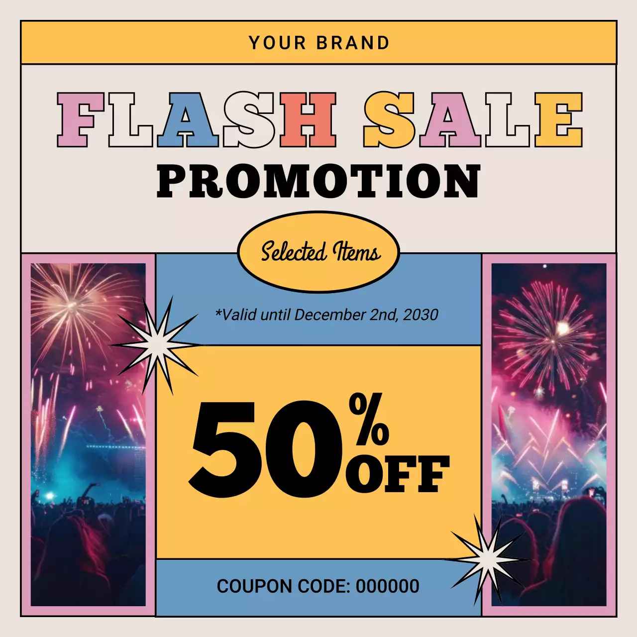 Vivid Retro Bundle Coupon Promo for New Year Social Media