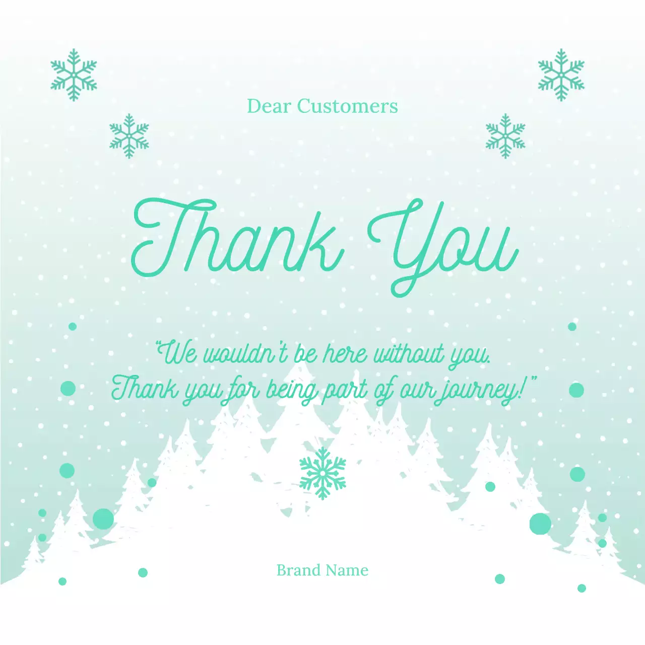 Green and Beige Minimalist Christmas Greeting Social Media Square