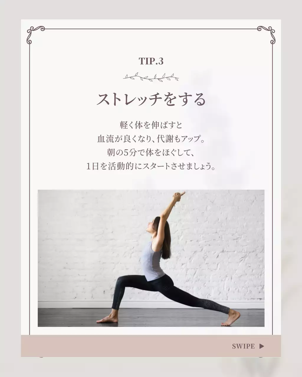 アイボリー 上品 習慣 チラシ