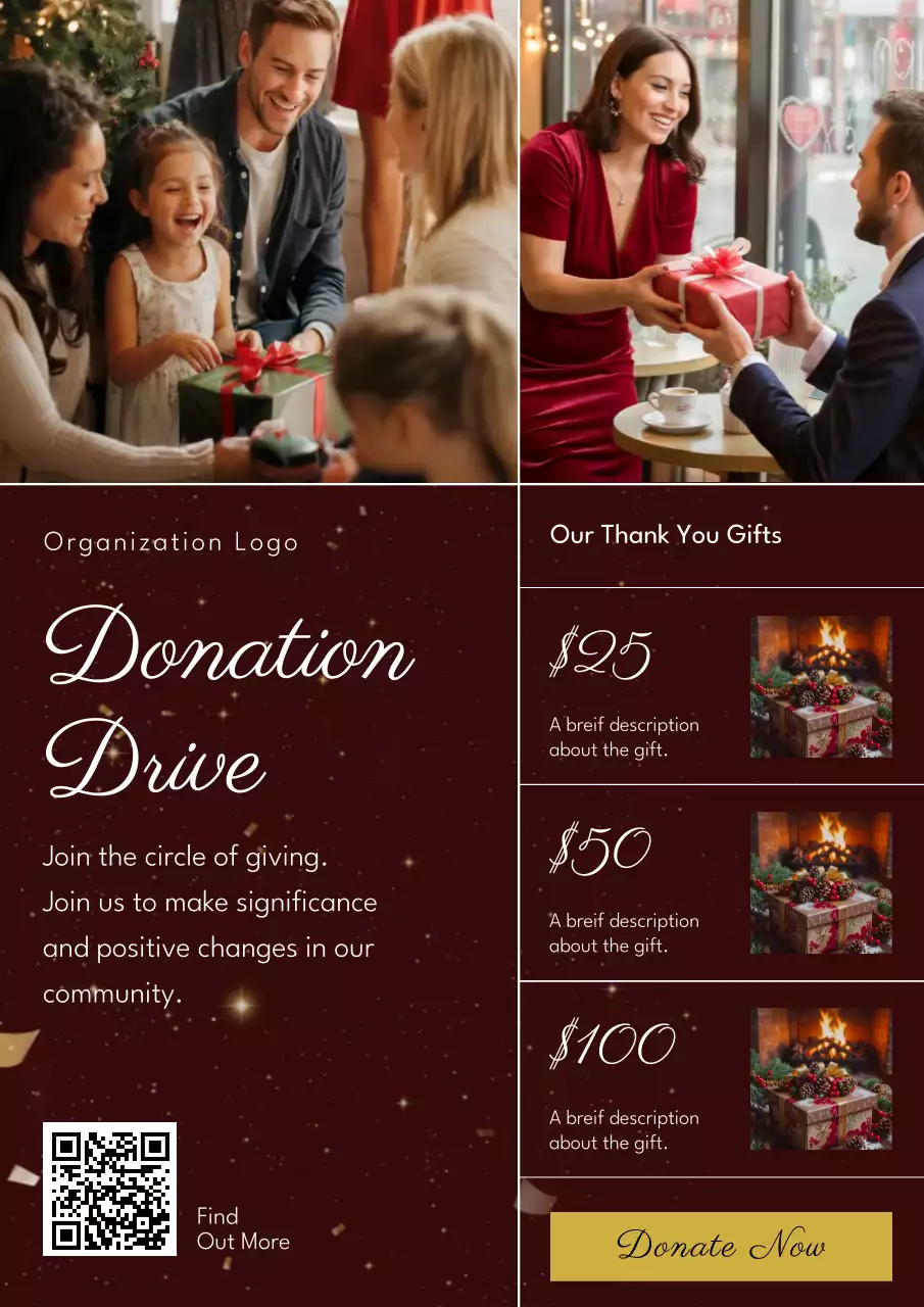 Maroon Classic Donation Promotion Poster