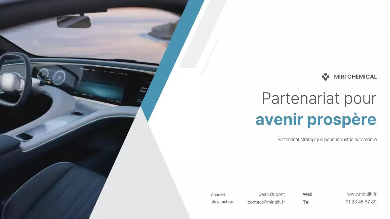 Analyse des tendances du marché des pièces automobiles modernes bleues