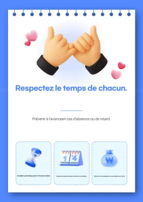 Guide des politiques de réservation Blue Modern