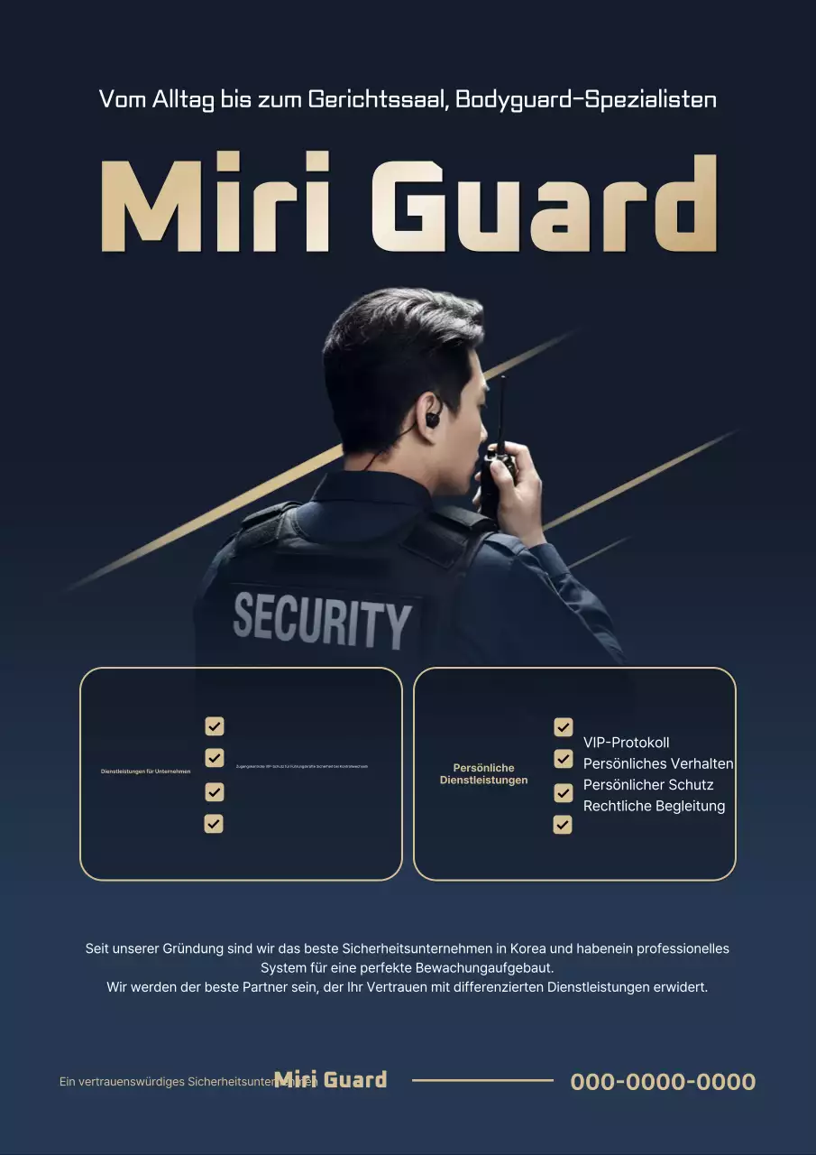 Schwarze moderne Sicherheitsanzeige