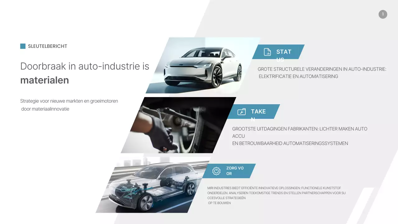 Trendanalyse van de markt voor blauwe moderne auto-onderdelen