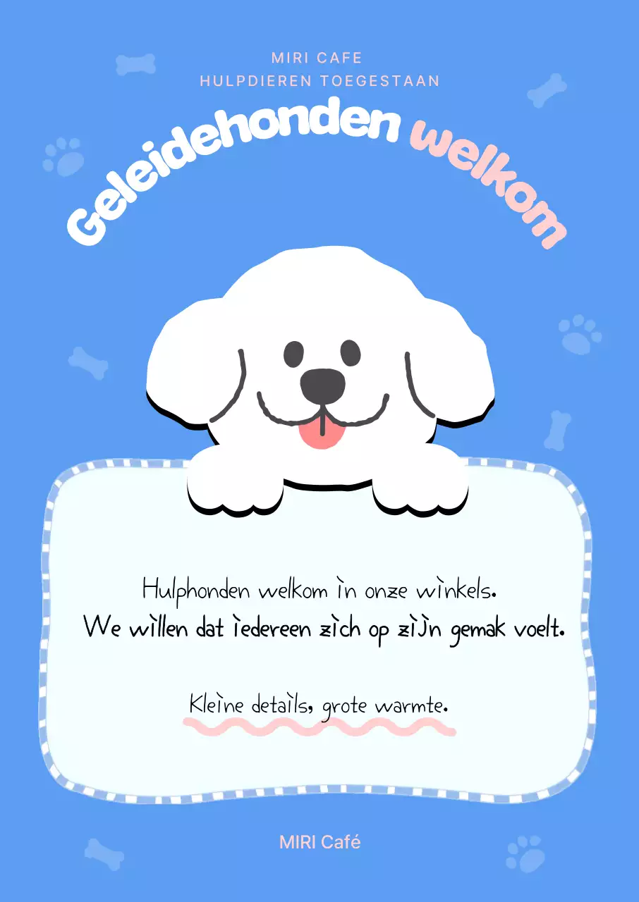 Blauwe schattige geleidehond