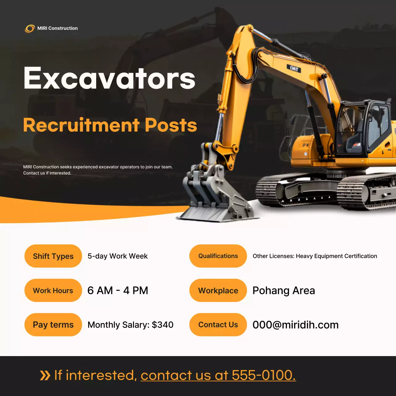 Recrutamento na Indústria da Construção Moderna em Orange