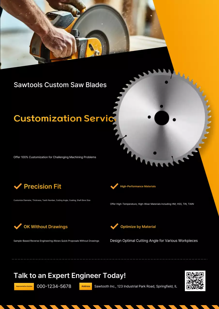 Iklan Manufaktur Modern Oranye