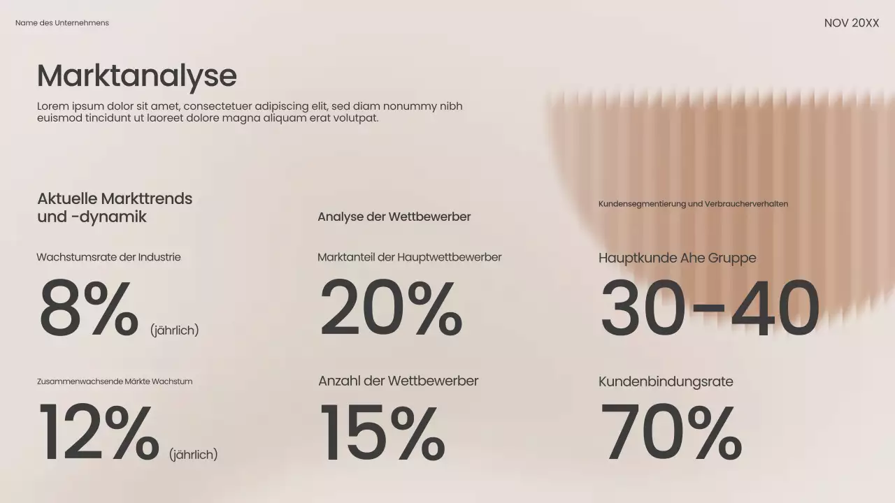 Beige Modern Verkaufspräsentation