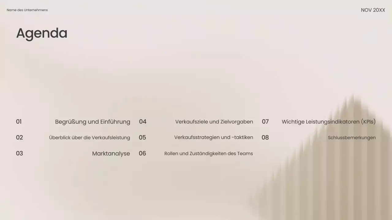 Beige Modern Verkaufspräsentation