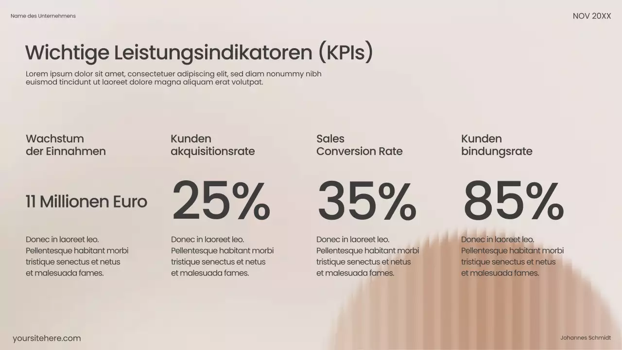 Beige Modern Verkaufspräsentation