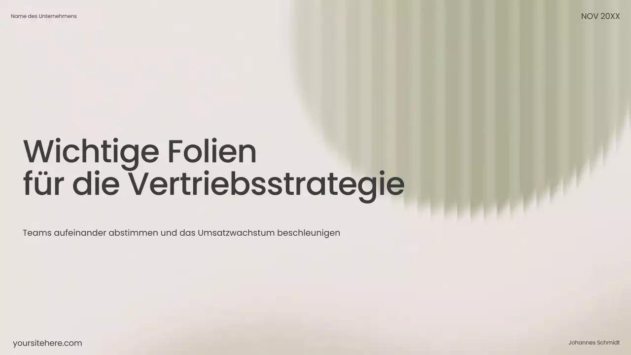 Beige Modern Verkaufspräsentation