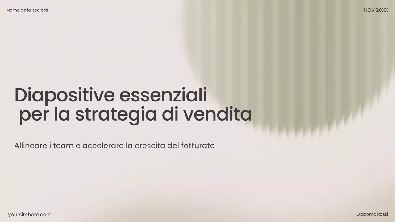 Presentazione di vendita moderna beige