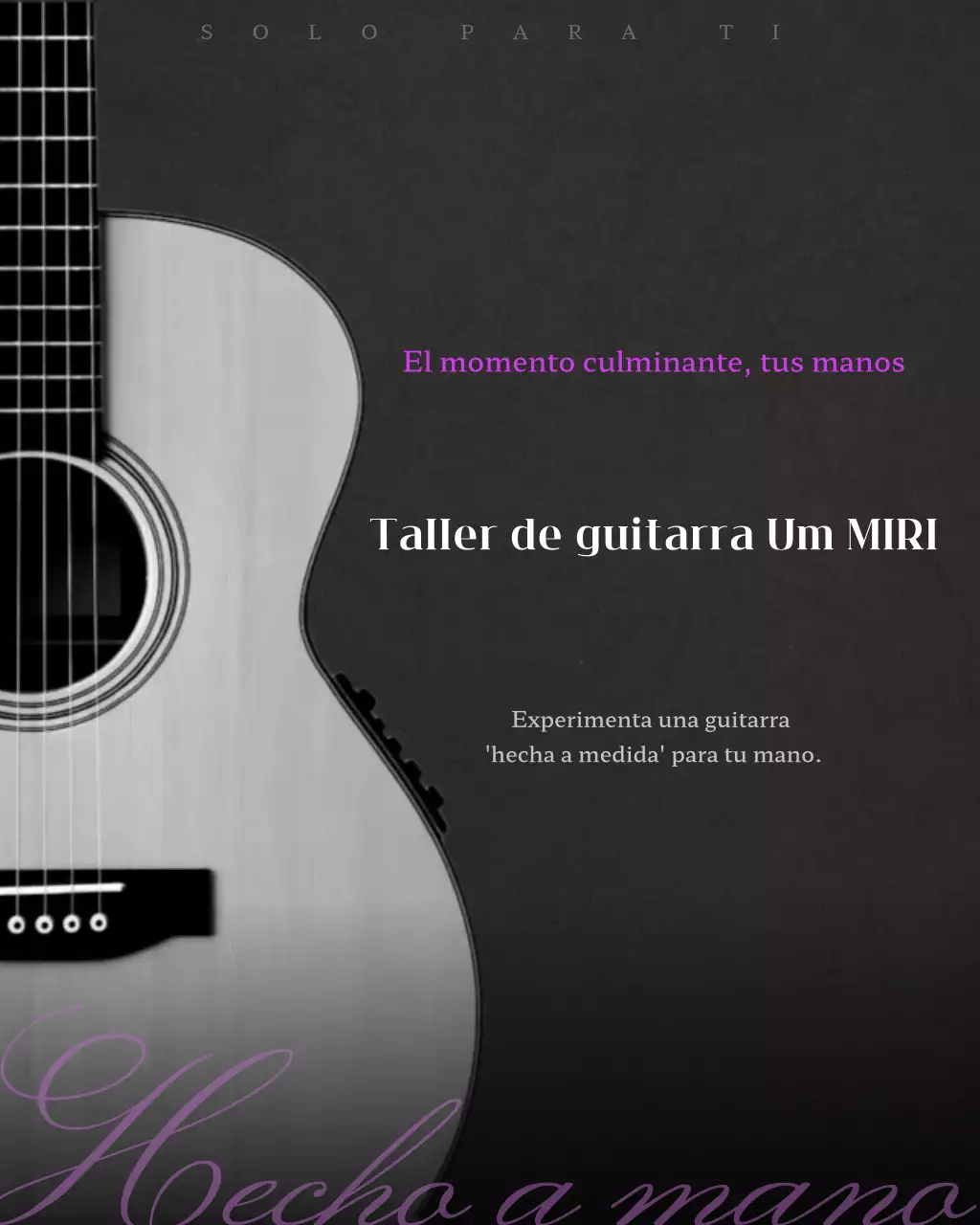 Anuncio de instrumentos musicales clásicos negros