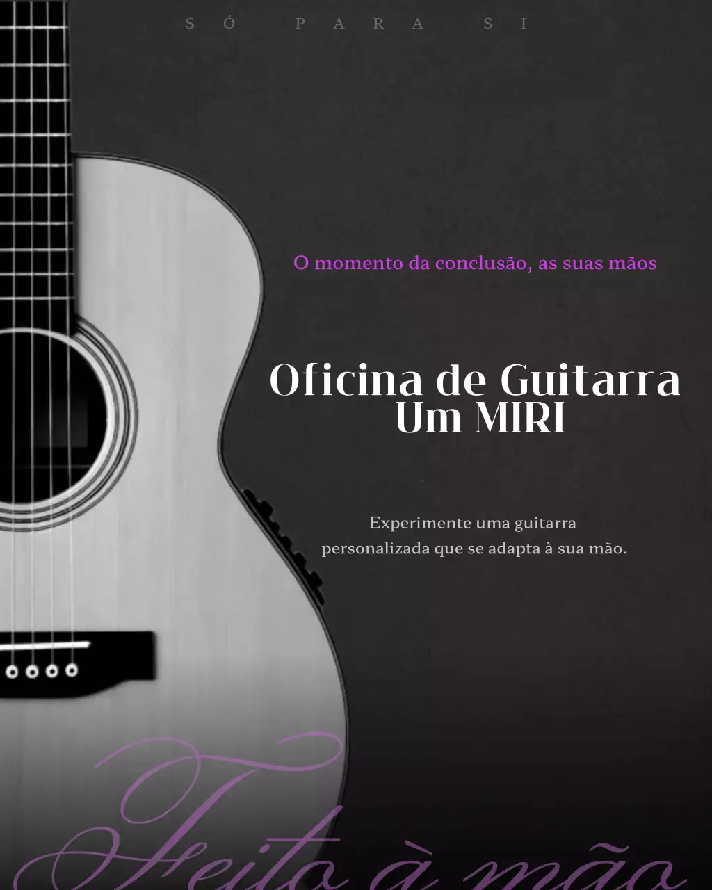 Anúncio de instrumento musical clássico preto