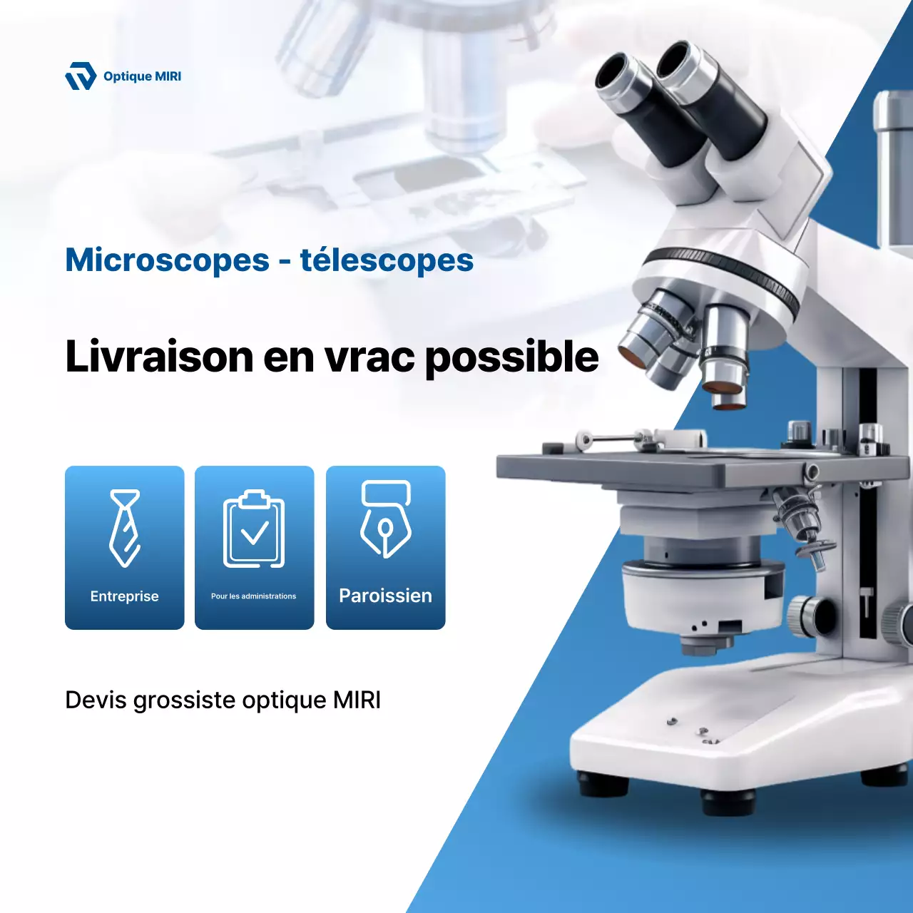 Publicité Blue Modern Science