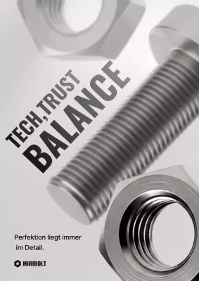 Graue moderne Industriewerbung