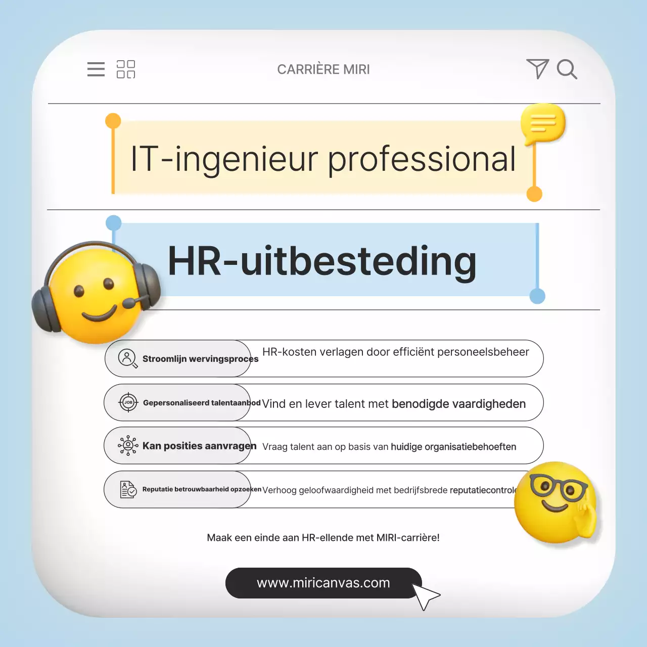 Sky Blue Clean HR Service Promotie