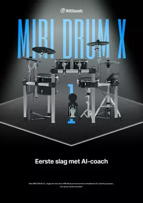 Advertentie voor zwarte moderne muziek