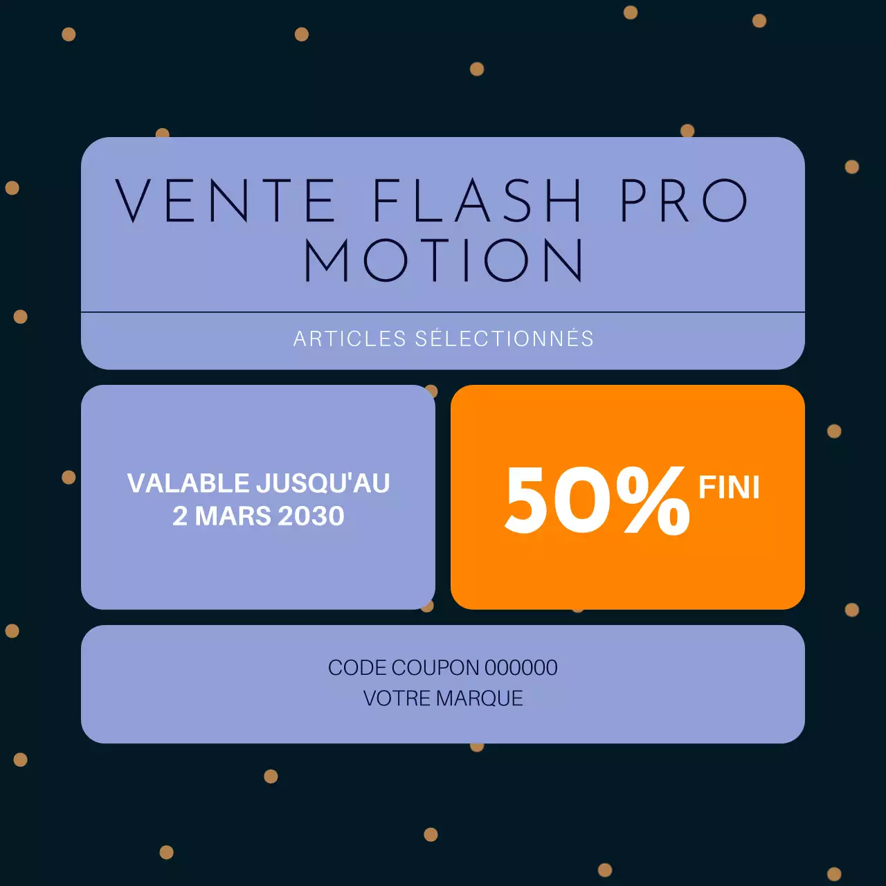 Offre spéciale Nouvel An sur les réseaux sociaux : lot de grilles Bento bleues et noires avec coupon promotionnel pour les réseaux sociaux