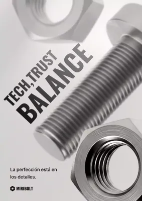 Publicidad industrial moderna en gris