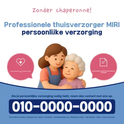 Blauwe Eenvoudige Verzorger Promotie