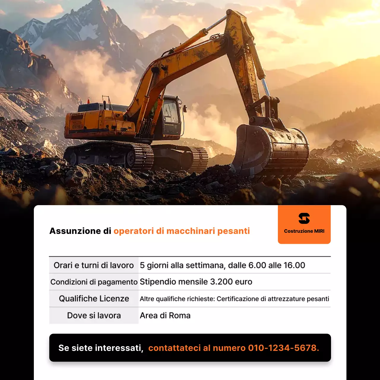 Reclutamento di base arancione