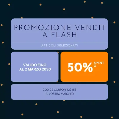 Buono promozionale Blue Black Bento Grid Bundle per i social media di Capodanno
