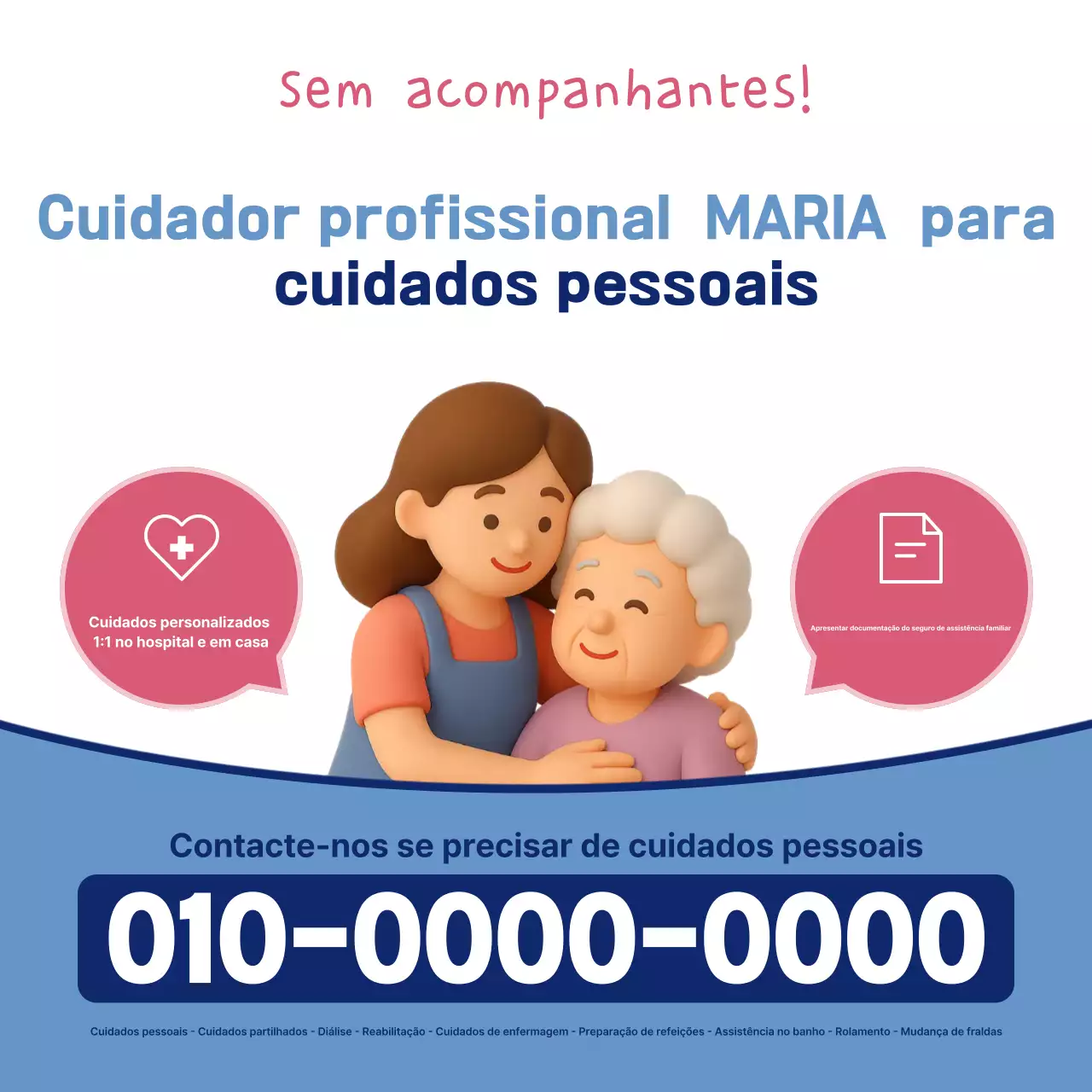 Promoção Blue Simple Caregiver