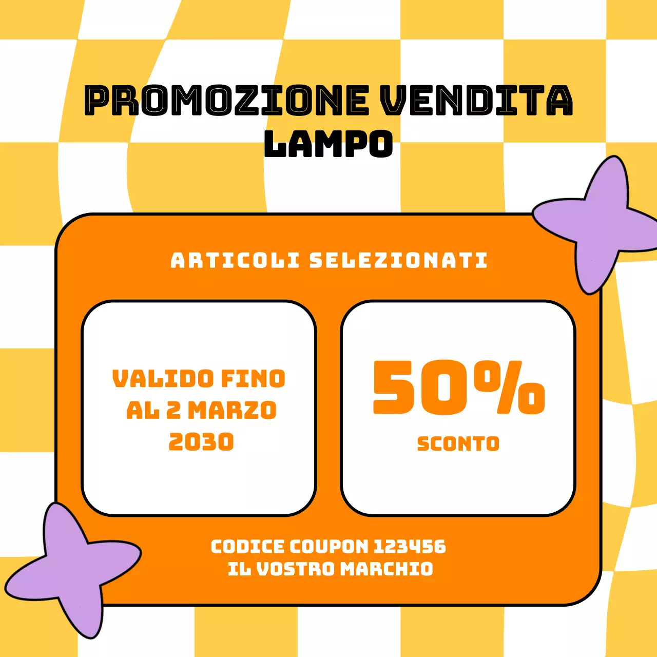 Buono promozionale Orange Green Flat Bundle per i social media di Capodanno