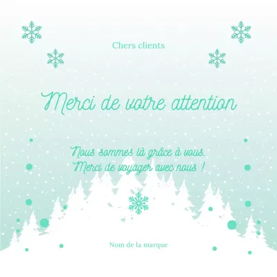Carte de vœux de Noël minimaliste verte et beige pour les réseaux sociaux