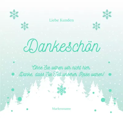 Grüne und beige minimalistische Weihnachtsgruß-Sozialmedien-Karte