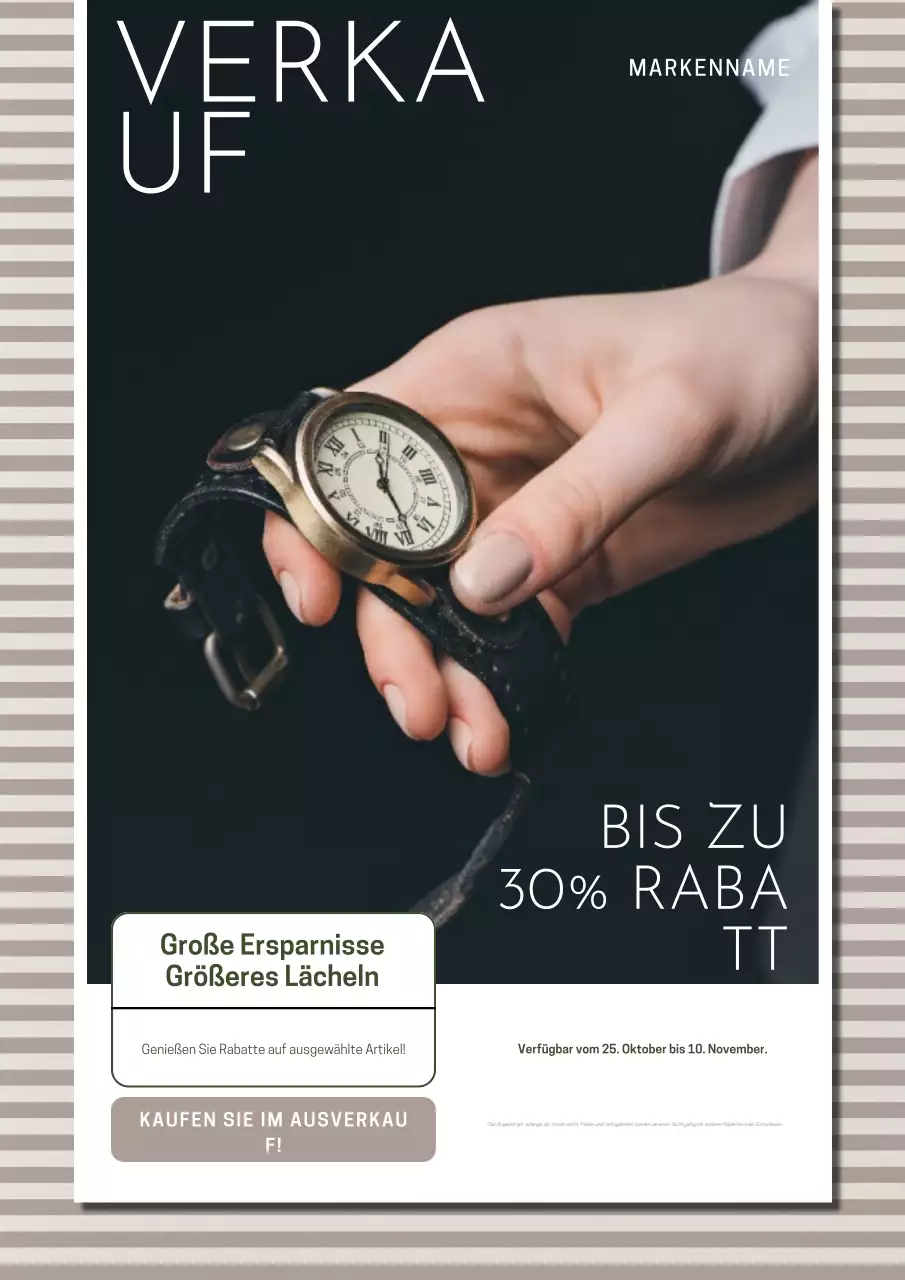 Minimalistisches Modeplakat in Weiß und Grün zum Neujahrsverkauf