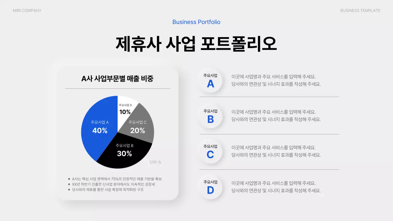 흰색 모던 비즈니스 기획