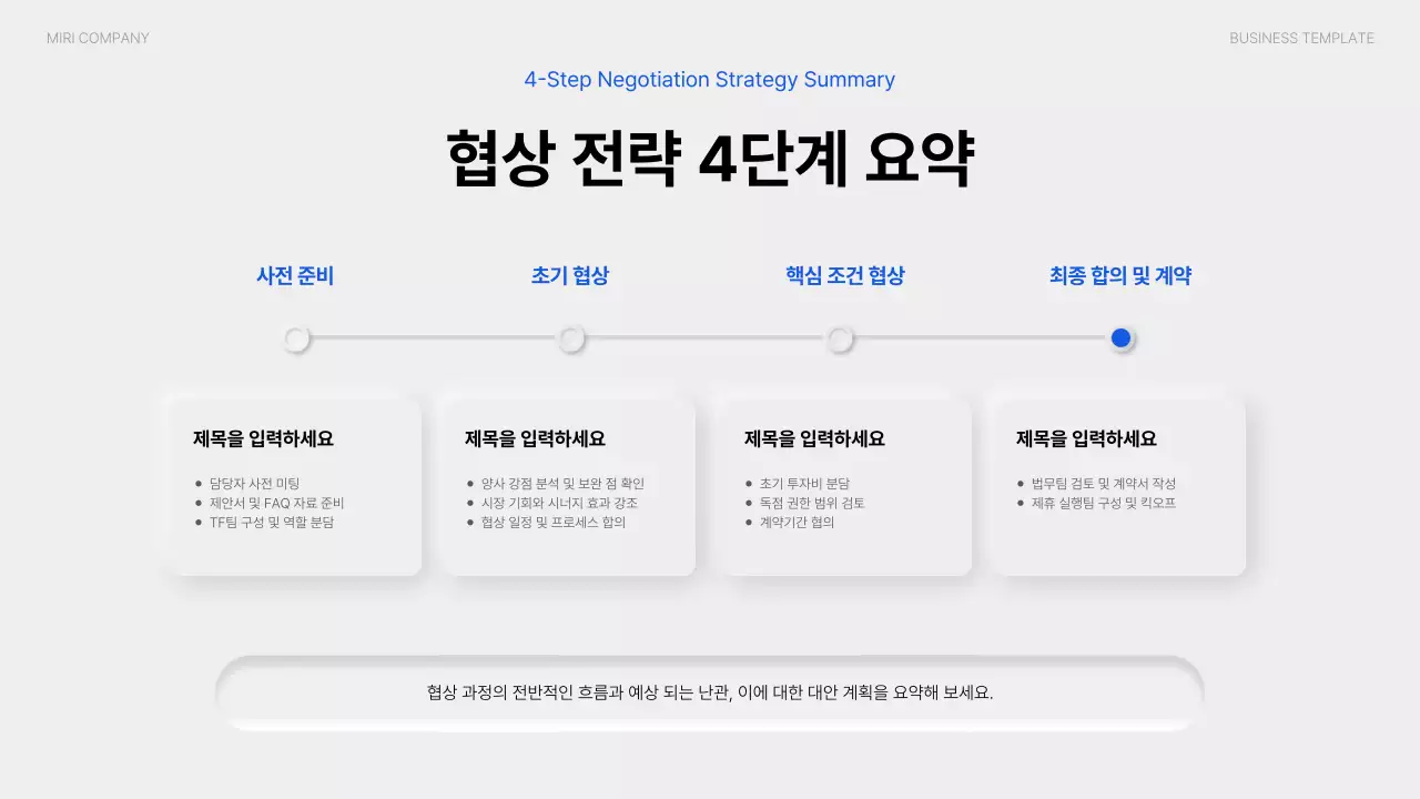 흰색 모던 비즈니스 기획