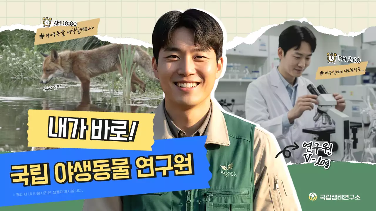 파랑 심플 연구원 홍보