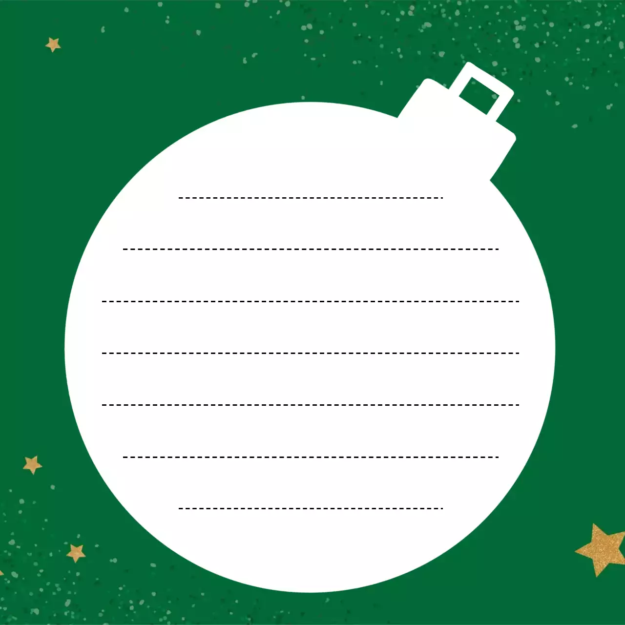 초록 심플 크리스마스 프레임