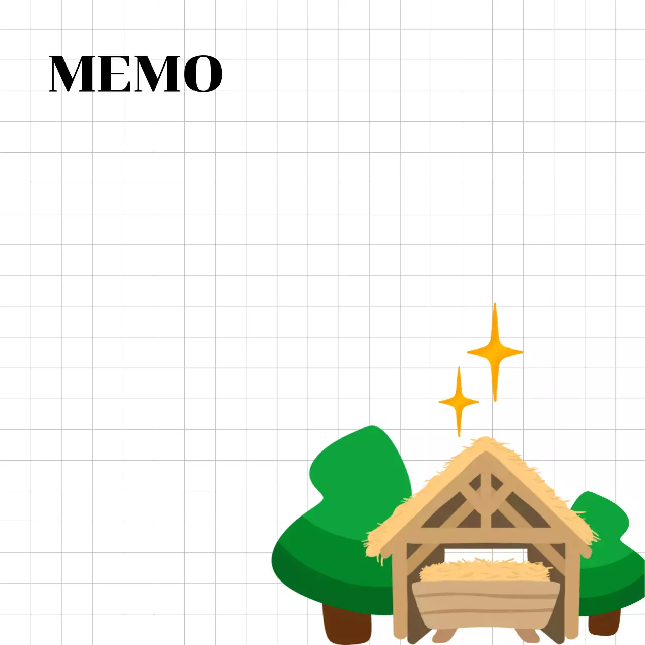 흰색 심플 메모 문구