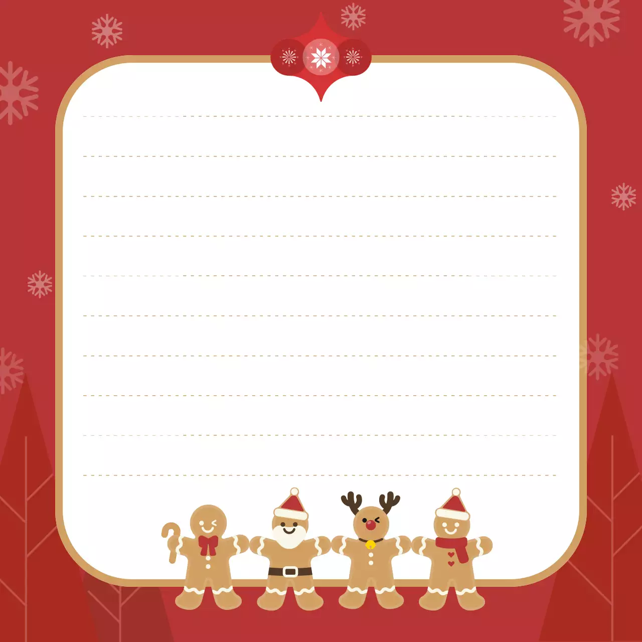 빨강 아기자기한 크리스마스 문구