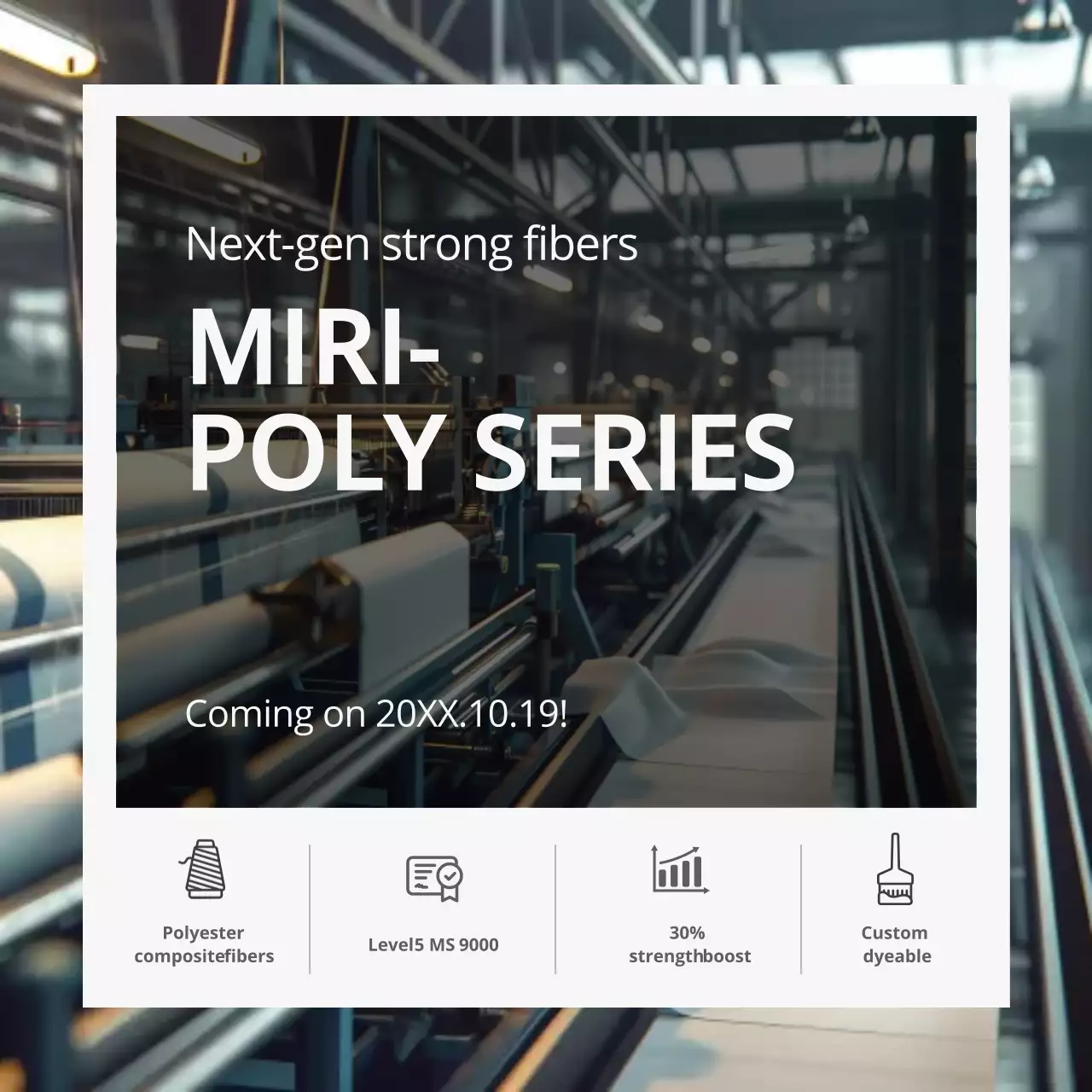 grey industrial fiber announcement