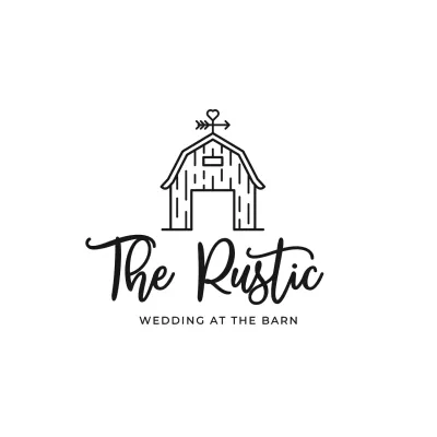 Black Simple Wedding Barn for Brand Identity