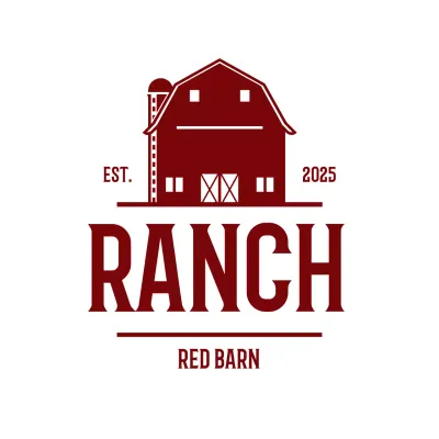 Red Rustic Barn House for Brand Identity