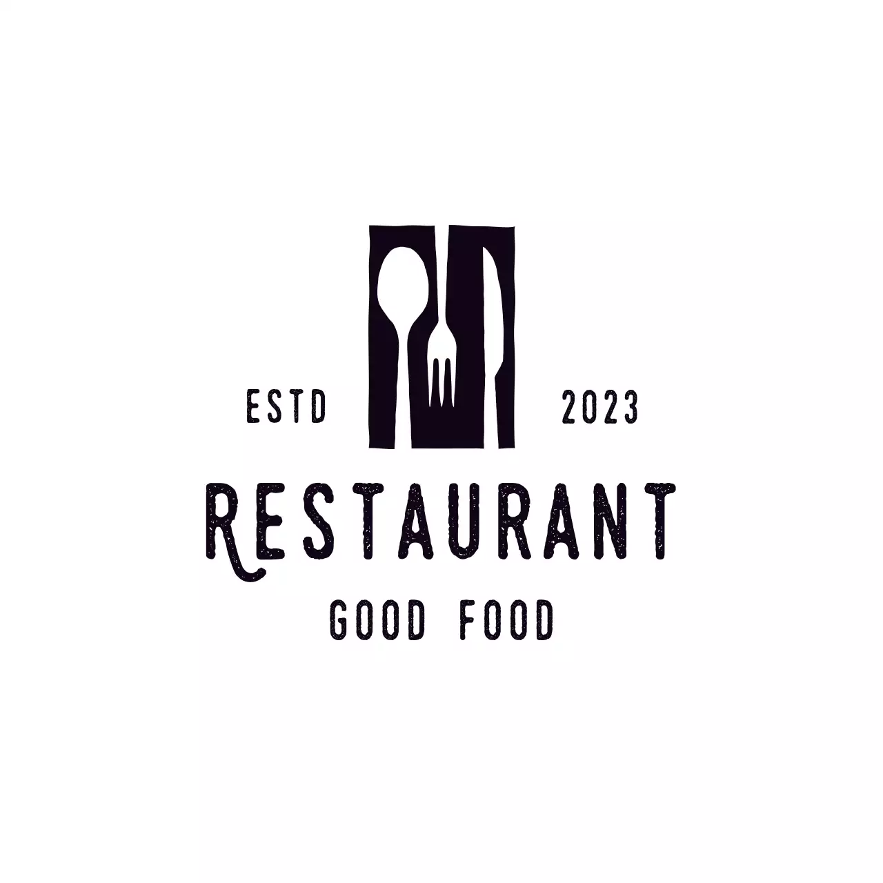 Black Vintage Restaurant for Brand Identity