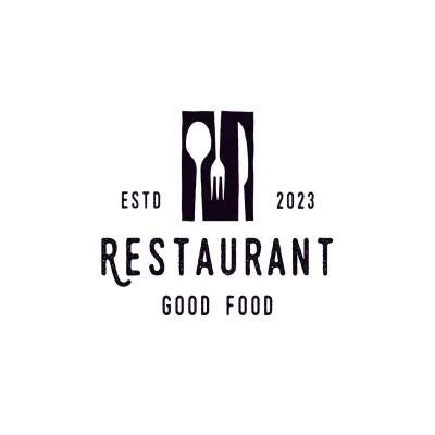 Black Vintage Restaurant for Brand Identity