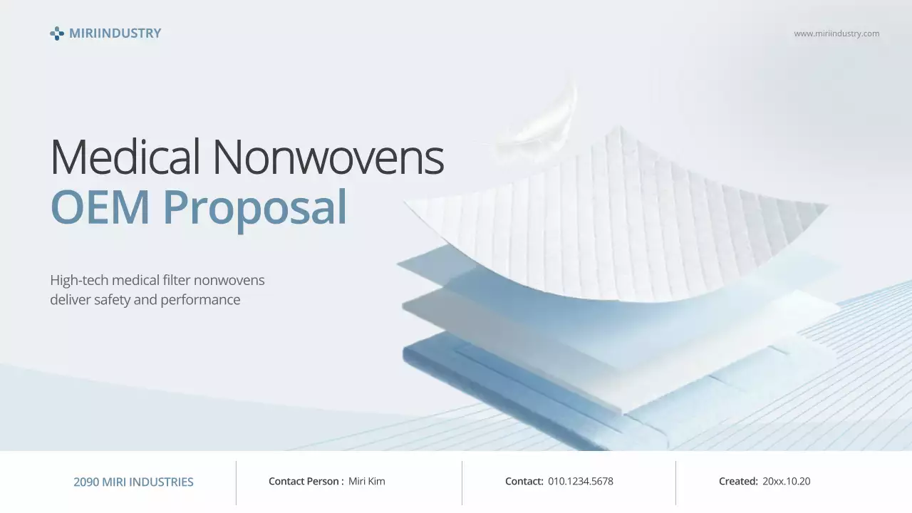 proposal medis modern biru