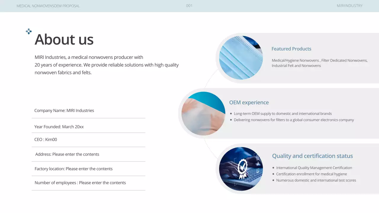 proposal medis modern biru