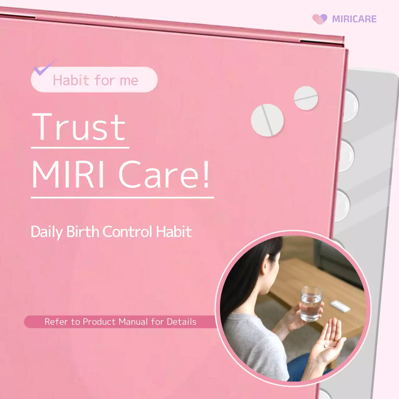 Pink Minimalist Contraception Guide