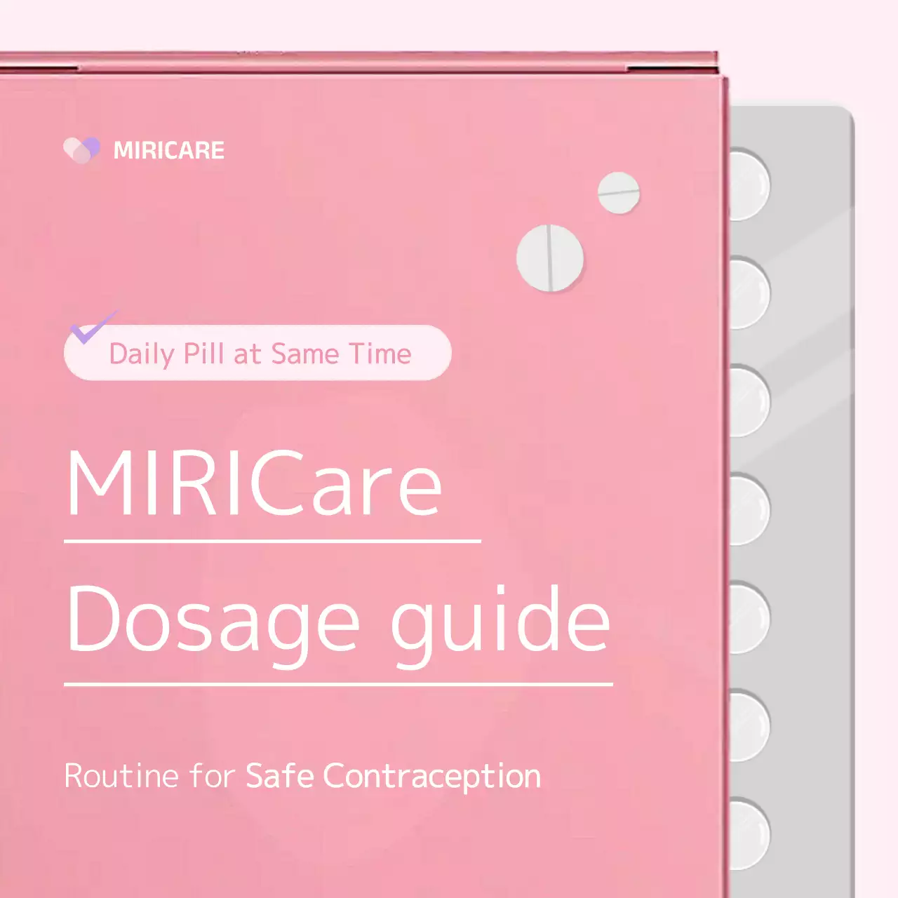 Pink Minimalist Contraception Guide