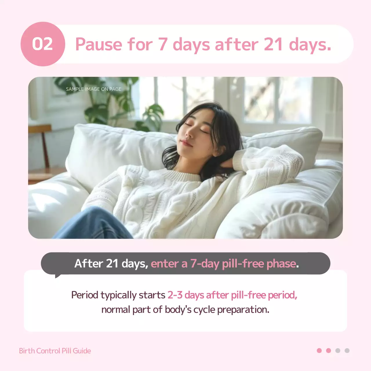 Pink Minimalist Contraception Guide